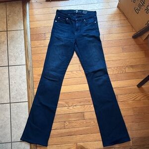 7 For All Mankind Dark Blue Boot Cut Jeans